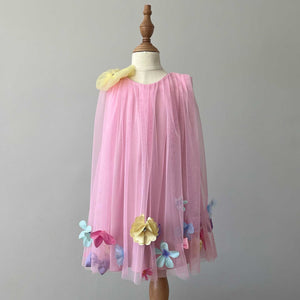 2-3-4 year light pink dress with flower detail