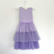 Load image into Gallery viewer, 6-7-8 year ombre purple girls dress
