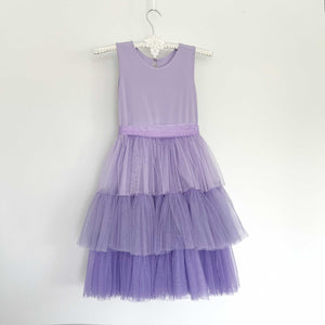 6-7-8 year ombre purple girls dress